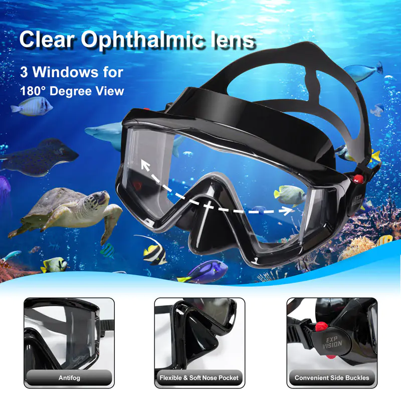 Anti Fog Diving Mask With Fins